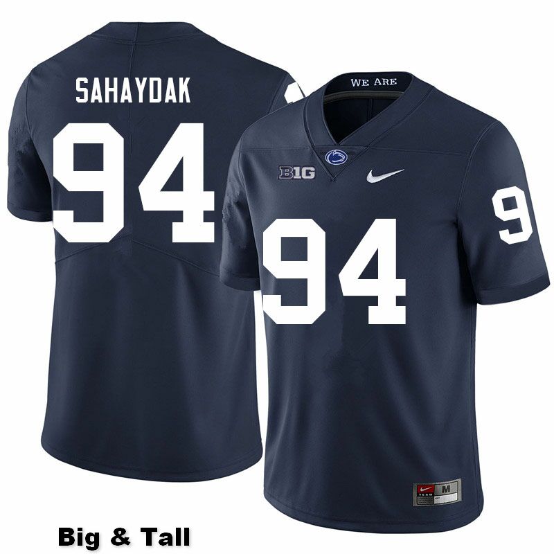 NCAA Nike Men's Penn State Nittany Lions Sander Sahaydak #94 College Football Authentic Big & Tall Navy Stitched Jersey YSL2298KZ